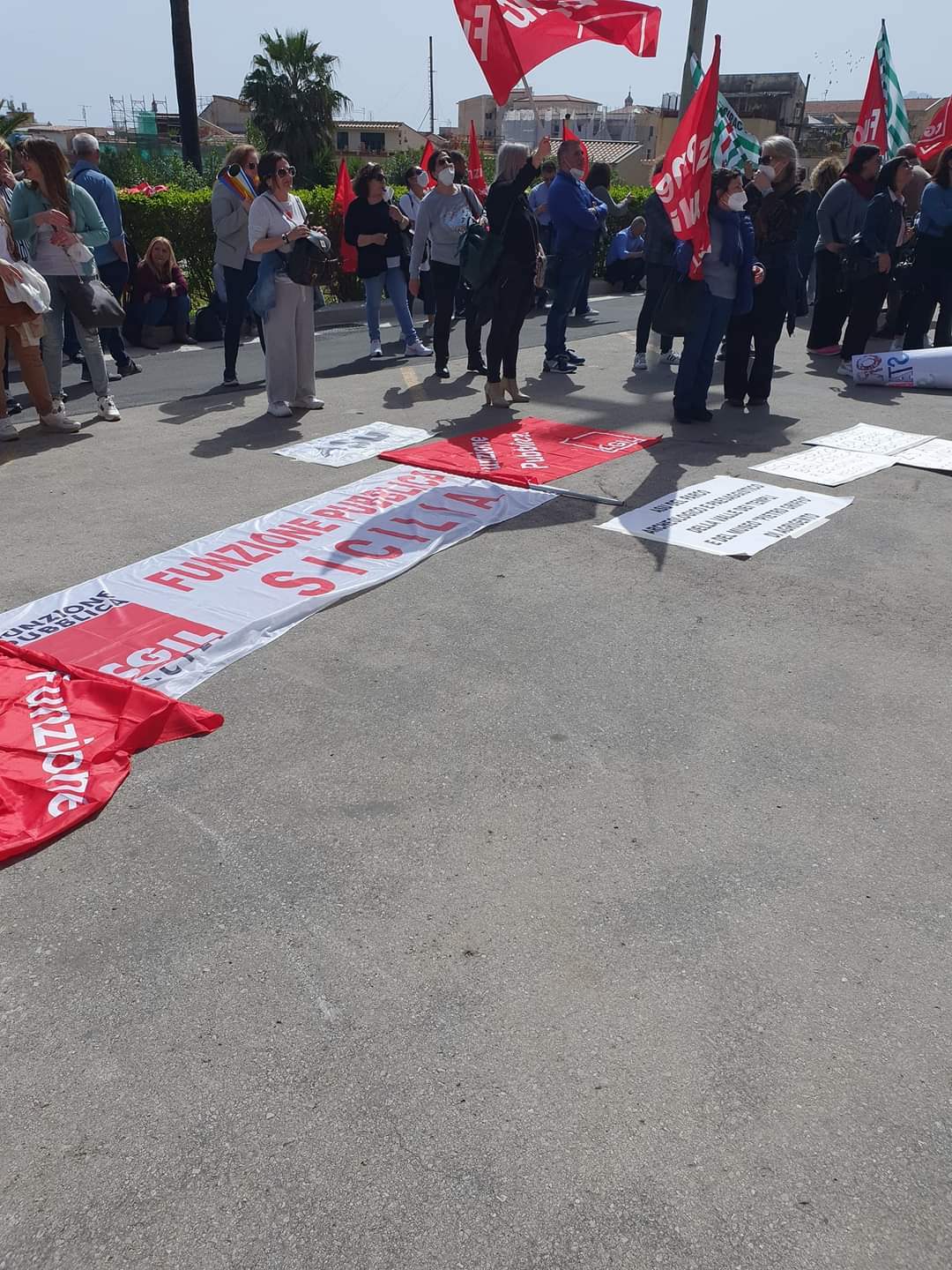 Sit-in a Palermo degli Asu, le rivendicazioni dei sindacati per la stabilizzazione dei lavoratori