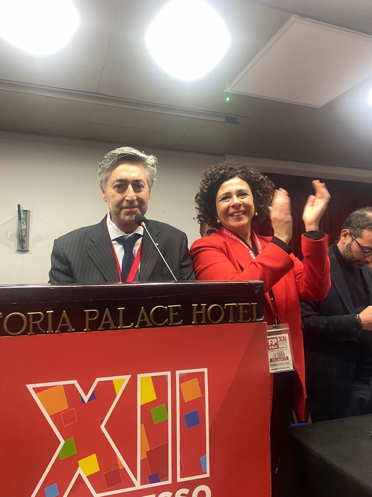 XII Congresso Regionale Fp Cgil Sicilia, rieletto all’unanimità Agliozzo. Video intervista: Gaetano Agliozzo, Andrea Messina e Barbara Francavilla