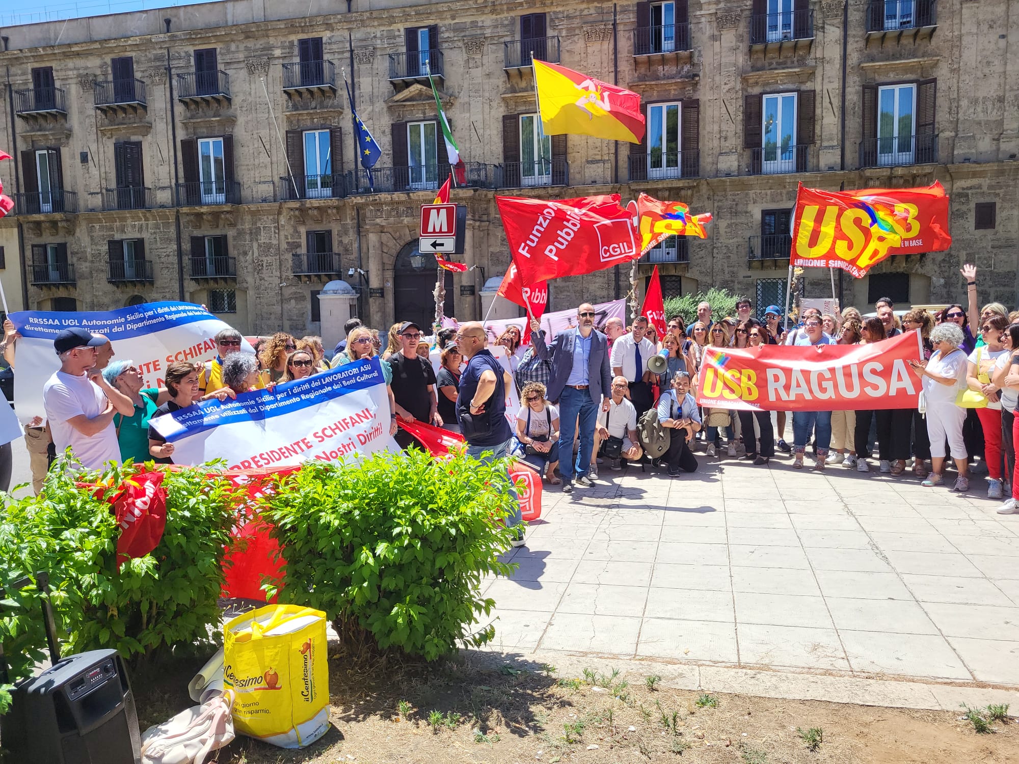 Sit-in a Palermo dei lavoratori ASU dei Beni Culturali, Fp Cgil Sicilia: garantiscono un servizio importante, meritano stabilità occupazionale